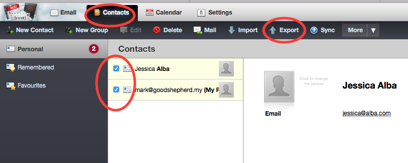 eksport kenalan lama